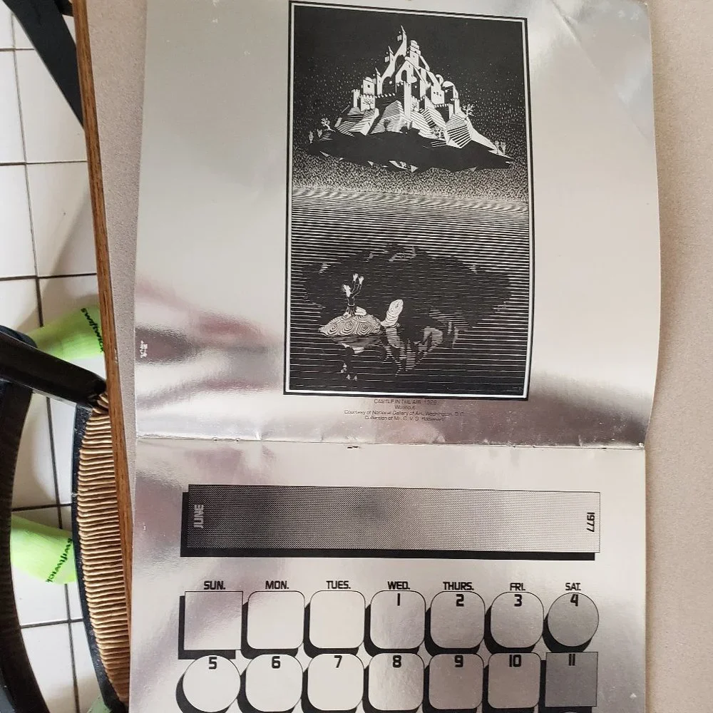 1977 Holographic M.C. Escher Calendar